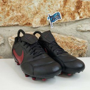 Nike Premier 3 Firm Ground Soccer Cleats Men/Youth Sz 7 Black Burgand AT5889-060
